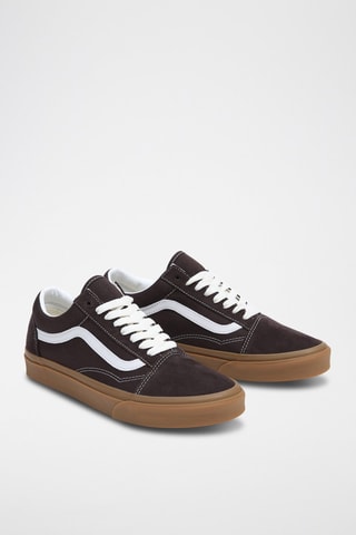 Baskets en cuir Old Skool Marron foncé