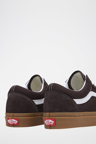 Baskets en cuir Old Skool Marron foncé