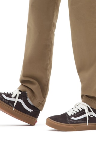 Baskets en cuir Old Skool Marron foncé