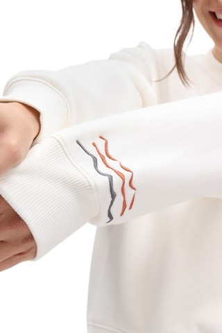 Sweat Textured Waves Fleece Ecru