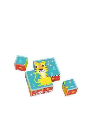 Puzzle animais em madeira  9 peças - A partir dos 2 anos