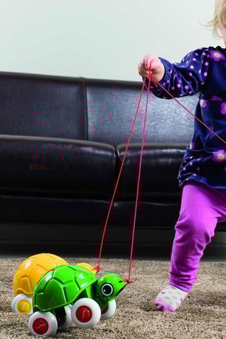 Tortue à tirer en bois Dès 1 an