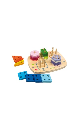 Jogo de formas em madeira A partir dos 3 anos