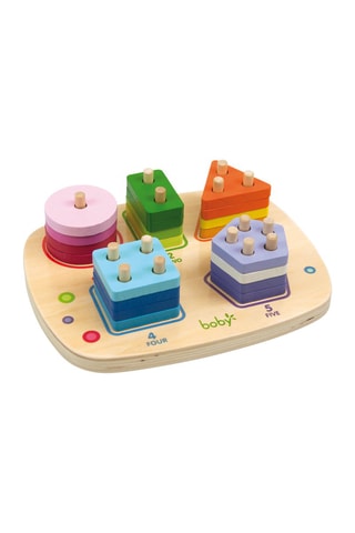 Jogo de formas em madeira A partir dos 3 anos