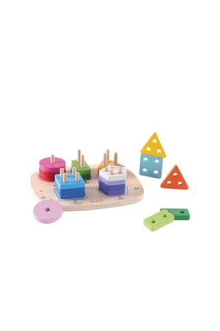 Jogo de formas em madeira A partir dos 3 anos