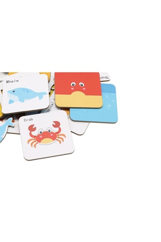 Jogo de formas animais marinhos A partir dos 3 anos