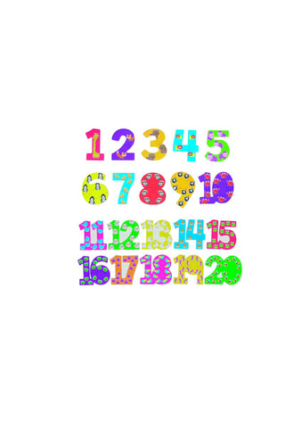 Puzzle de números divertidos 40 peças - A partir de 3 anos