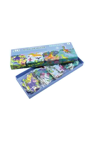 Puzzle progressivo 4 em 1 O Paraíso dos Dinossauros - A partir dos 3 anos