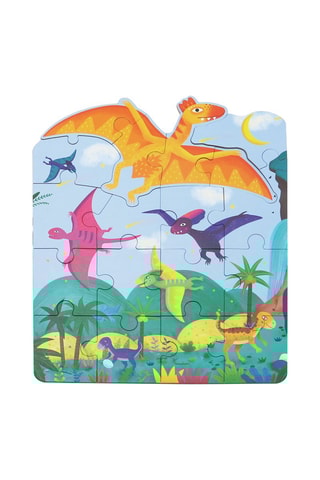 Puzzle progressivo 4 em 1 O Paraíso dos Dinossauros - A partir dos 3 anos