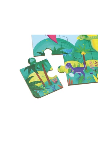 Puzzle progressivo 4 em 1 O Paraíso dos Dinossauros - A partir dos 3 anos