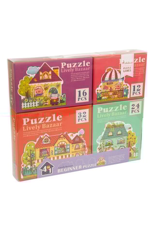 4 puzzles progressivo Casa Animada - 12, 16, 24 e 32 peças - A partir dos 3 anos