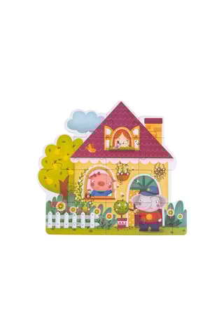 4 puzzles progressivo Casa Animada - 12, 16, 24 e 32 peças - A partir dos 3 anos