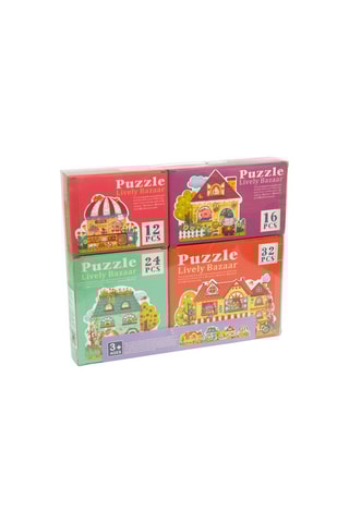 4 puzzles progressivo Casa Animada - 12, 16, 24 e 32 peças - A partir dos 3 anos
