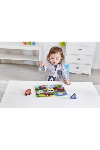 Puzzle veículos em madeira - 8 peças A partir de 1 ano