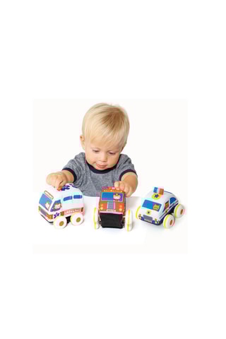 Conjunto de 3 carros de fricção A partir de 1 ano