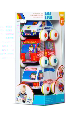 Conjunto de 3 carros de fricção A partir de 1 ano