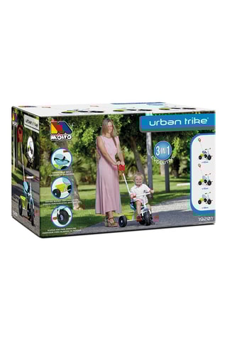 Tricycle pour enfants Urban trike Baby - Blanc et bleu - Dès 10 mois - Jusqu'à 3,22 kg