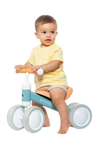 Draisienne - Orange et bleu - Dès 10 mois - Jusqu'à 2 kg - Hauteur selle 26 cm