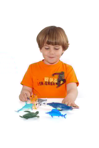 6 figuras de animais marinhos - A partir dos 3 anos