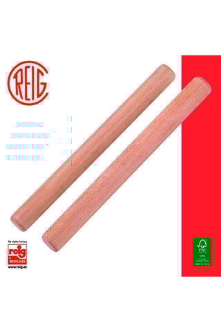 Par de pauzinhos ressonantes em madeira A partir dos 3 anos