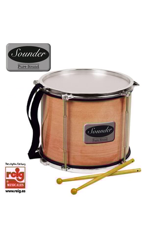 Tambor de madeira Dos 3 aos 6 anos