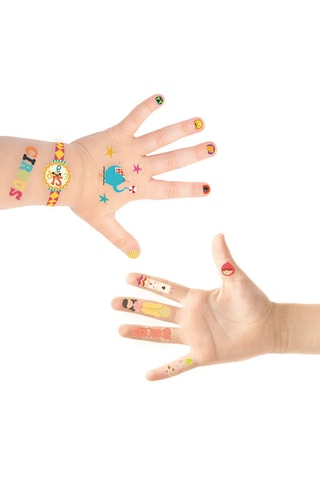 234 tatuagens temporárias para unhas e pele - 3 anos