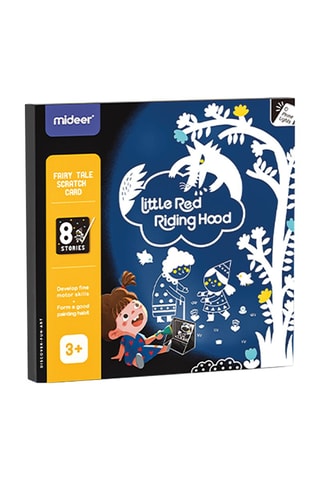 Cartão raspadinha do Capuchinho Vermelho - A partir dos 3 anos