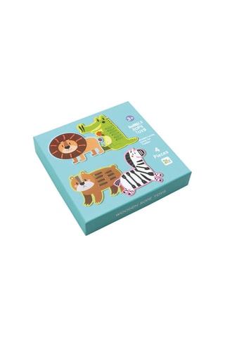 4 animais de madeira A partir dos 3 anos