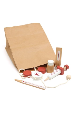 Maleta de medicina em madeira - 3 anos