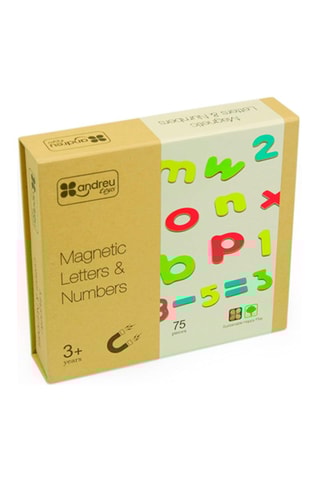 Letras e números magnéticos A partir de 3 anos