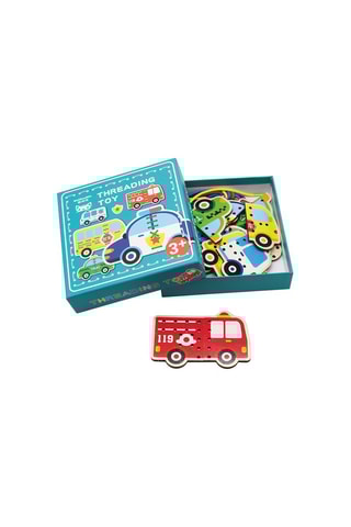 Jogo de atilhos veículos em madeira A partir dos 3 anos