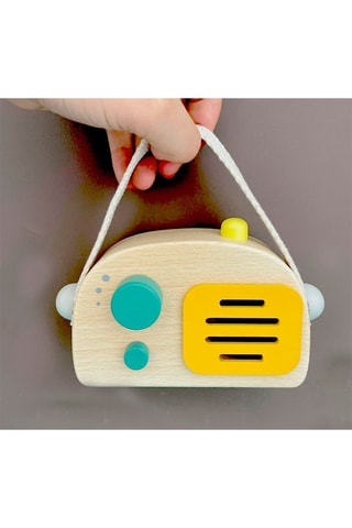 Rádio em madeira A partir de 2 anos