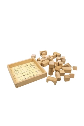 Blocos de construção em madeira - 35 peças A partir dos 2 anos