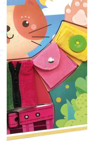 Jogo de vestir gato em madeira A partir dos 3 anos