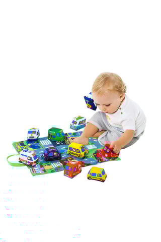 Tapete e 9 carros - A partir de 1 ano