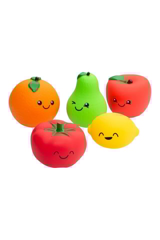 5 frutos sensoriais em plástico sem BPA - A partir de 1 ano