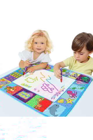 Tapete de desenho - Azul-celeste e branco - 57 x 48 cm