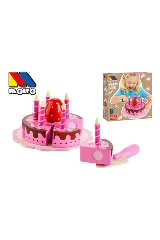 Bolo de aniversário em madeira - A partir de 1 ano - 15 peças