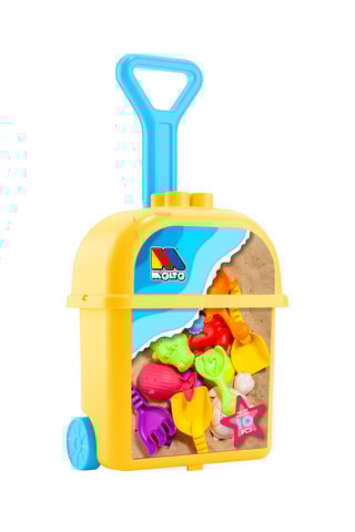 Carrinho de praia com rodas - Amarelo - A partir de 1 ano 