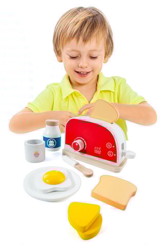 Torradeira em madeira - A partir de 1 ano - 9 peças