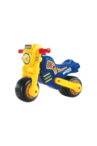 Moto cross - Amarelo e azul-marinho - A partir dos 18 meses