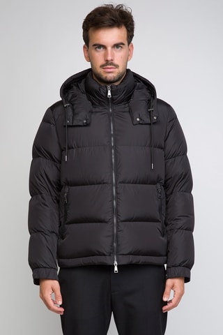 Gewatteerde Jas met Capuchon - Zwart