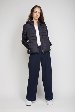 Gewatteerde Jas met Capuchon - Marineblauw