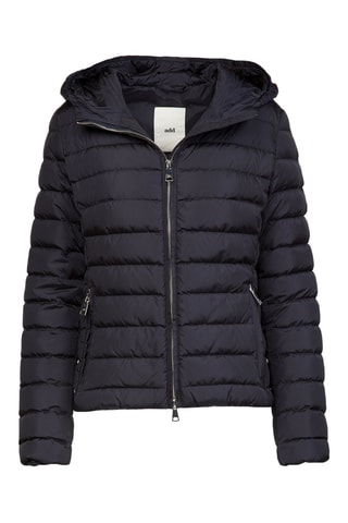 Gewatteerde Jas met Capuchon - Marineblauw