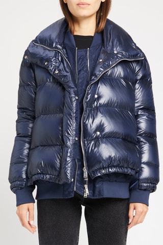 Gewatteerde Jas Marineblauw