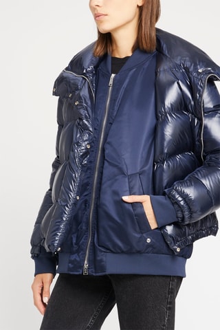 Gewatteerde Jas Marineblauw