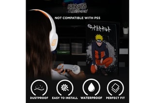 Coque en silicone Naruto Shippuden - Compatibilité PlayStation 5 Slim - Noir
