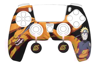 Kit de protection en silicone pour manettes DualSense® Naruto Shippuden - Noir et orange
