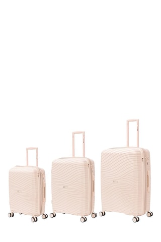 Set de 3 valises Peppy - 59/65/75 cm  - Beige