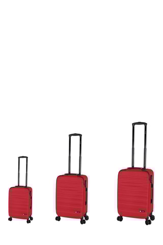 Set de 3 valises Also - 56/66/76 cm  - Rouge